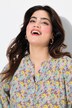 Bluse, minimalistisk blomstermønster