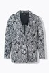 Blazer, jacquardpatroon, reverskraag, lange mouwen