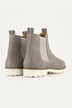 Suède Chelsea boots, patroon inzet, uitneembaar voetbed, wijdte H