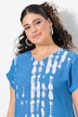 Dip-Dye Linen Blend Cap Sleeve Dress