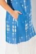 Dip-Dye Linen Blend Cap Sleeve Dress