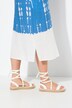 Dip-Dye Linen Blend Cap Sleeve Dress