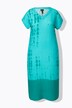 Kaftan, linblanding, batikkmønster, V-hals, halvermet