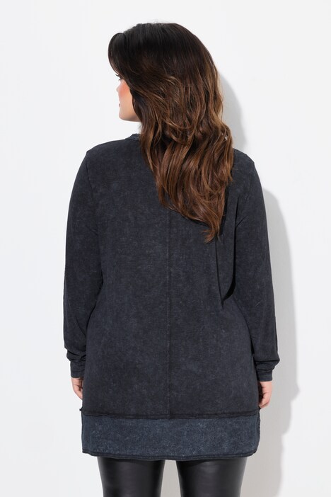 Langermet skjorte, comfort fit, glitter stone statement