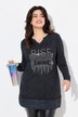 Langermet skjorte, comfort fit, glitter stone statement