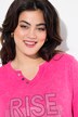 Shirt met lange mouwen, comfort fit, glittersteentjes statement