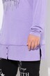 T-shirt coupe Comfort Fit, manches longues, message avec petits strass scintillants