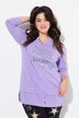 T-shirt coupe Comfort Fit, manches longues, message avec petits strass scintillants