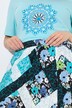 Jupe maxi doublée. Taille élastique. Coupe évasée