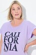 Camiseta, California, amplia, cuello redondo, media manga