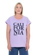Tričko, California, oversize, kulatý výstřih, krátké rukávy