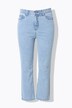 Jean Mom 5 poches, délavage clair, coupe Wide