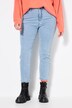 Jean Mom 5 poches, délavage clair, coupe Wide