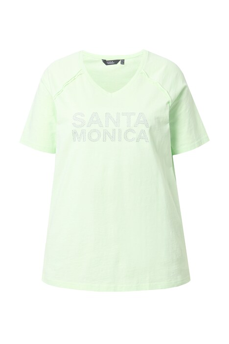 Tričko, Santa Monica, A střih, výstřih do V, krátké rukávy