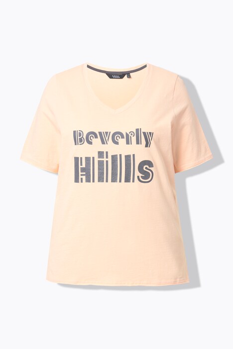 T-shirt, Beverly Hills, classic, V-hals, korte mouwen