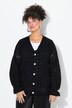 Cardigan with long frilly sleeves