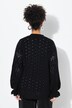 Cardigan with long frilly sleeves