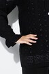 Cardigan with long frilly sleeves