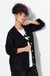 Cardigan with long frilly sleeves