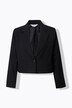Blazer, løs passform, cropped