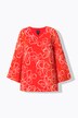 Blouse doublée. Encolure V et manches longues