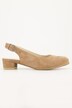 Leren pumps, suède, siergesp, wijdte H