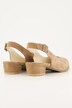 Leren pumps, suède, siergesp, wijdte H