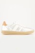 Sneaker, Metallic-læderlook, bredde H