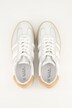Sneaker, Metallic-læderlook, bredde H