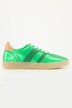 Sneaker, Metallic-læderlook, bredde H