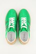 Sneaker, Metallic-læderlook, bredde H