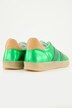 Sneaker, Metallic-læderlook, bredde H
