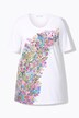 Camiseta, forma en A, motivo de flores