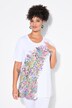 Camiseta, forma en A, motivo de flores