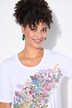 Camiseta, forma en A, motivo de flores