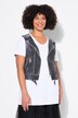 Comfort fit vest print T-shirt