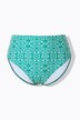 Bikini-slip, trusse, høj talje, Ikat-print