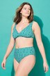 Bikini-slip, trusse, høj talje, Ikat-print
