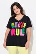 T-shirt, A-form, LOVE-flokprint