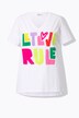T-shirt, A-form, LOVE-flokprint