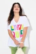 T-shirt, A-form, LOVE-flokprint