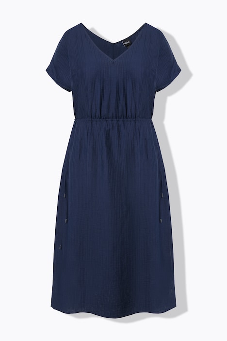Robe maxi sans manches, cordon de serrage coulissant sous tunnel et décolleté en V