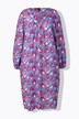 Midikjole, muslinger, oversize, V-udskæring, lange ærmer