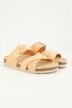 Rohde læder-mules, nubuck, komfortbredde