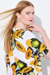Camiseta Slinky, papayas, clásica, escote en V, media manga