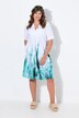 Robe en lin, décolleté en V et manches courtes