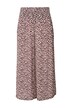 Široké kalhoty Rose, leopardí vzor, široké nohavice, elastický pas