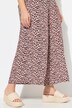 Široké kalhoty Rose, leopardí vzor, široké nohavice, elastický pas
