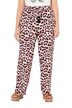 Kalhoty Rose, leopardí vzor, široké nohavice, elastický pas
