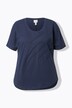 T-shirt, plis, col rond, manches courtes, coton biologique